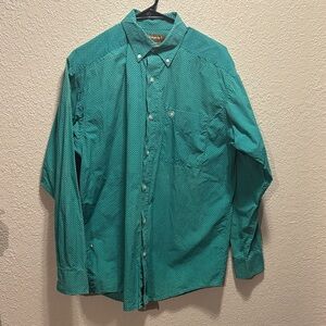 Ariat Men's Turquoise Casual Button-Down Shirt